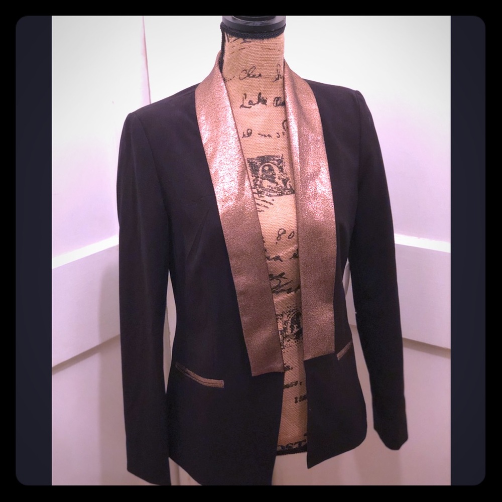 Metallic Lapeled Blazer